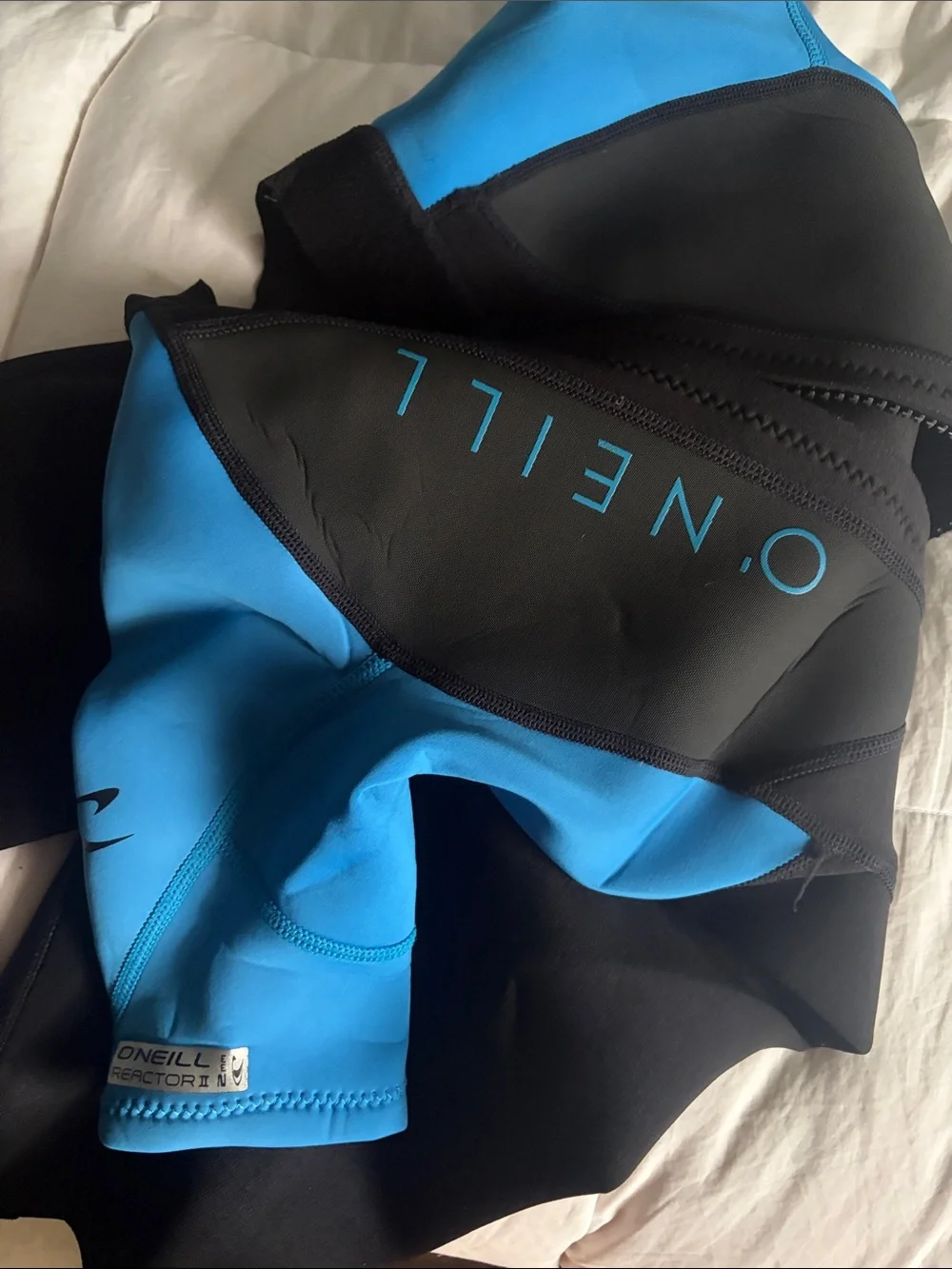 O'Neill Black & Blue Kids Short Sleeve One-Piece Wetsuit